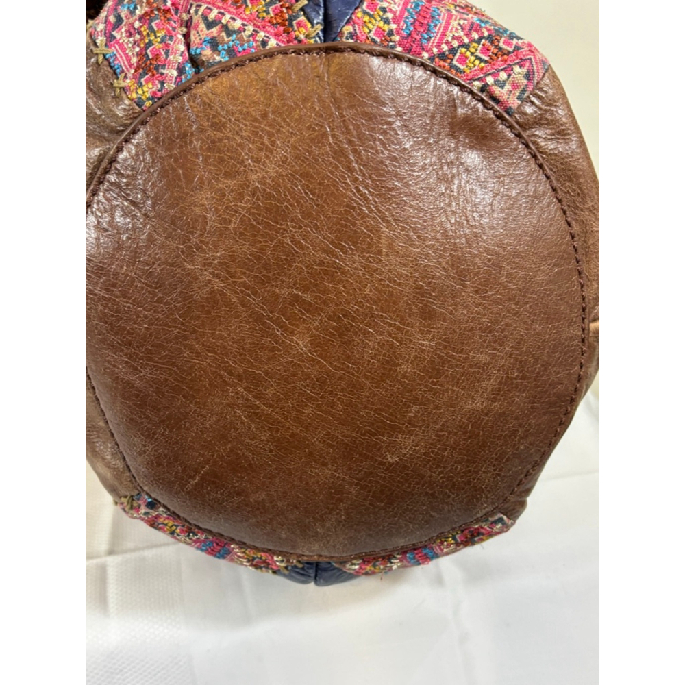 The Sak Brown and Blue Tote with Pink Accents - Picture 11 of 16